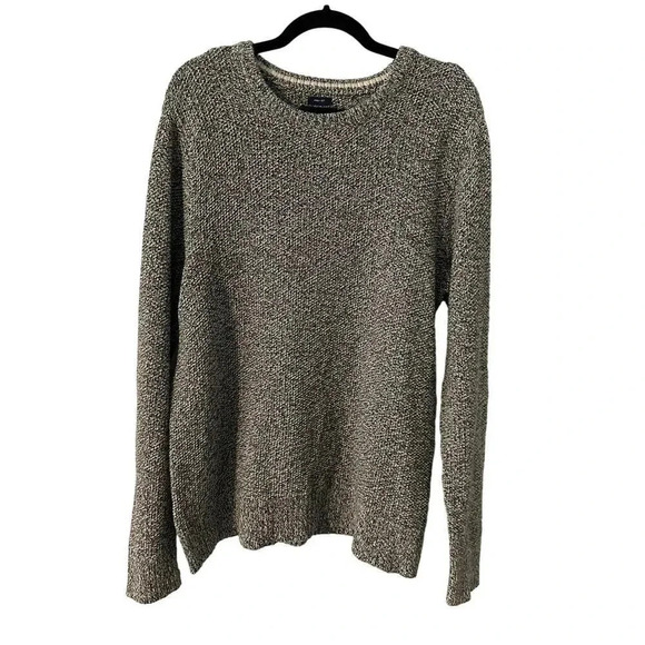 American Eagle Prep Fit Sweater Gray Cotton Size Large - Picture 1 of 6